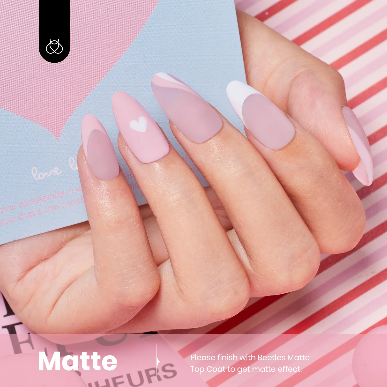 Light Pink - Upgraded Colorful Bottle Spring Nails Packaging Gel Polish 15ml - Image 4