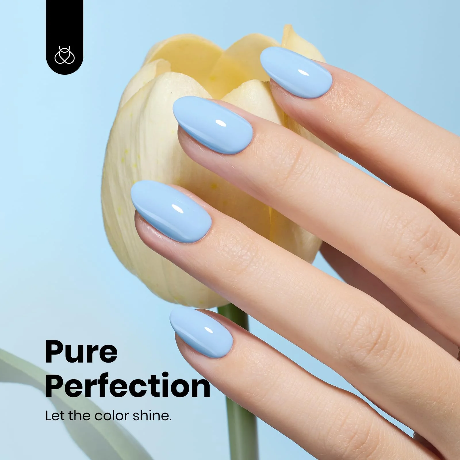 Hema Free Memories Spring Nails - Blue Colorful Gel Polish 8ml - Image 4