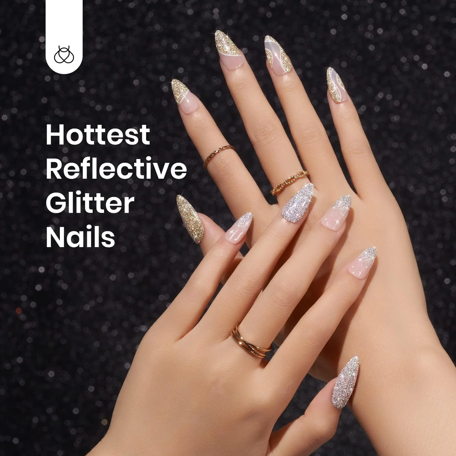 Midnight Sparkling | 6 Colors Gel Polish Set - Image 5
