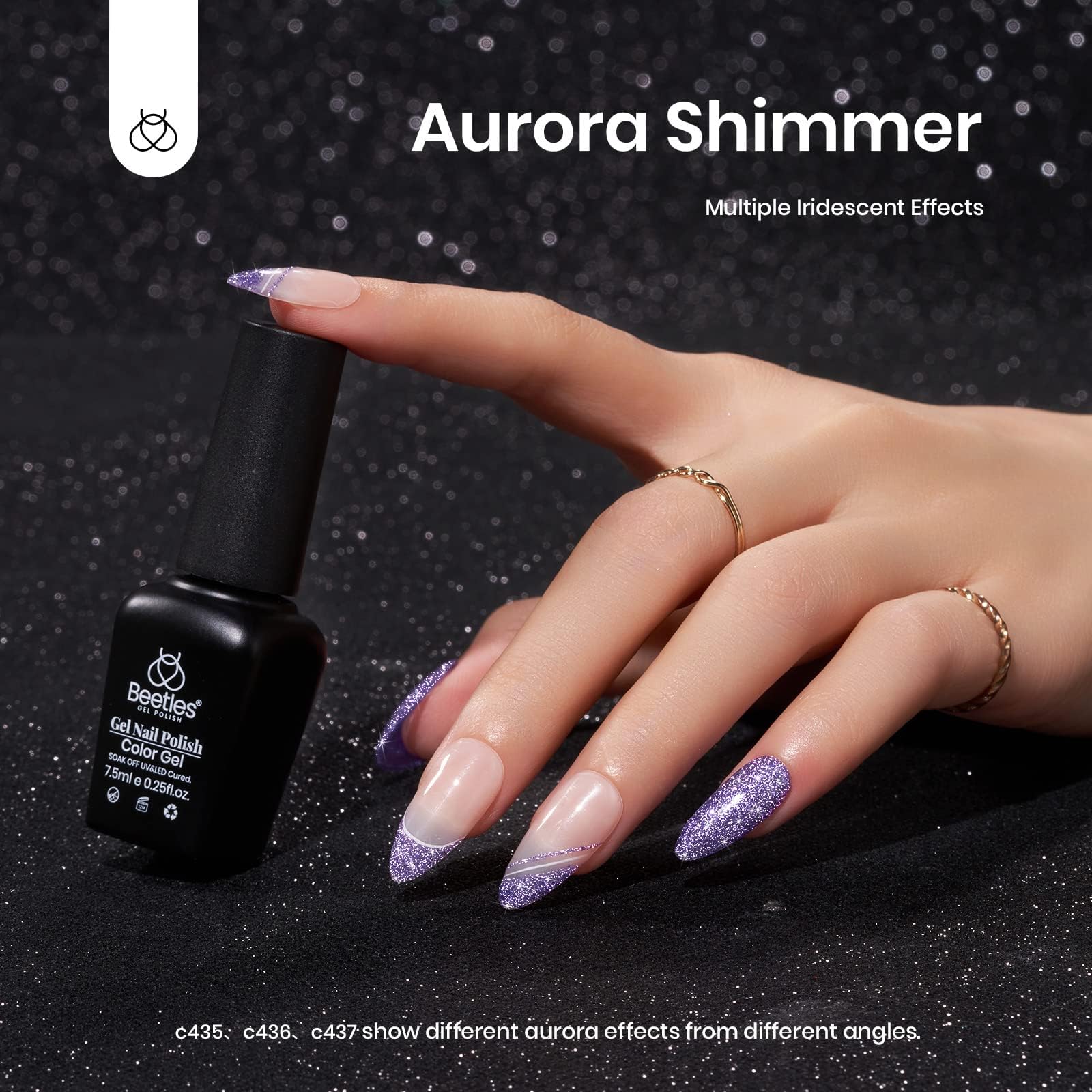 Midnight Sparkling | 6 Colors Gel Polish Set - Image 7