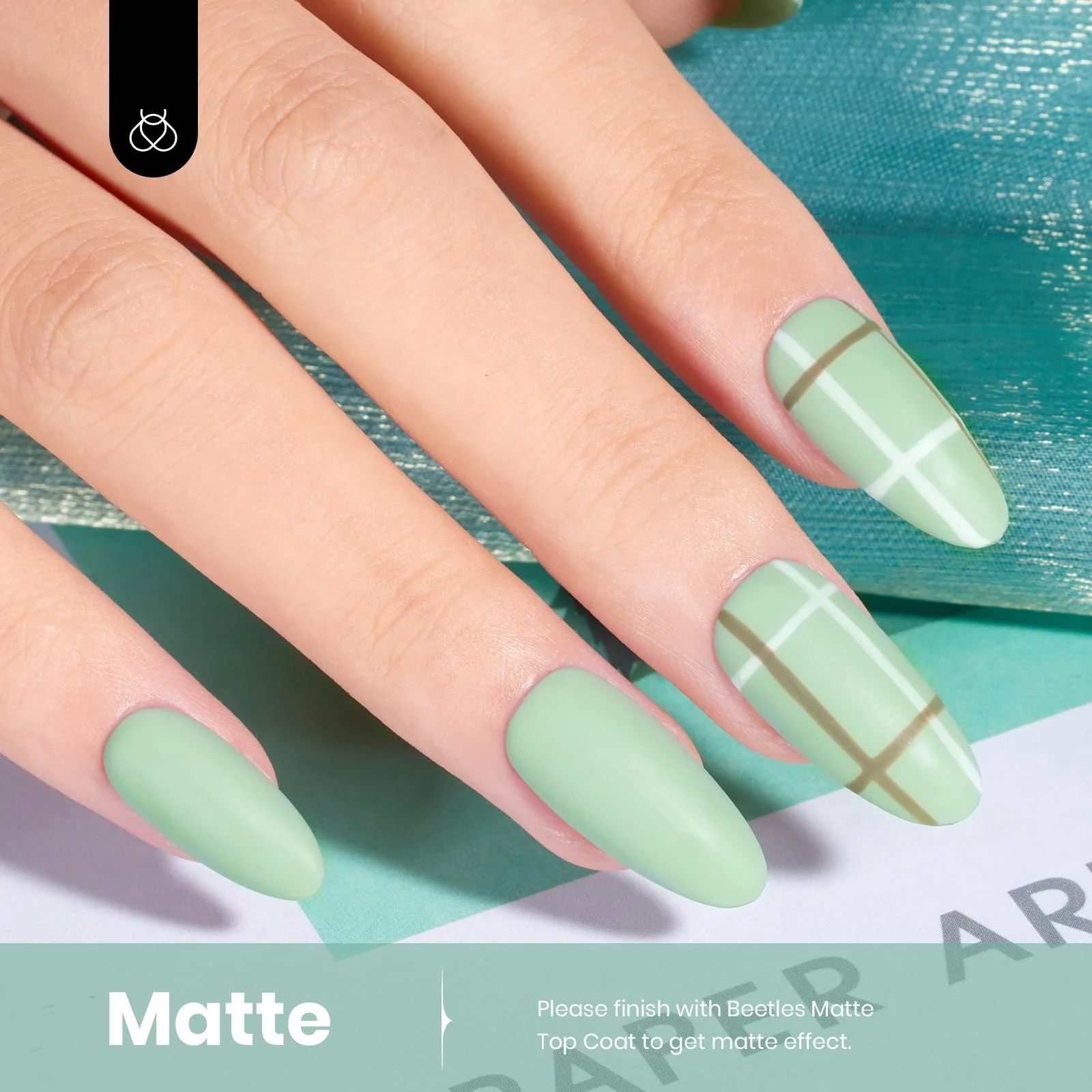 Misty Sage - Green Colorful Gel Polish 15ml - Image 4