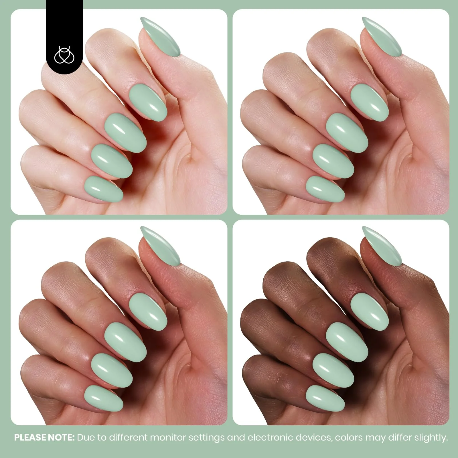 Misty Sage - Green Colorful Gel Polish 15ml - Image 5