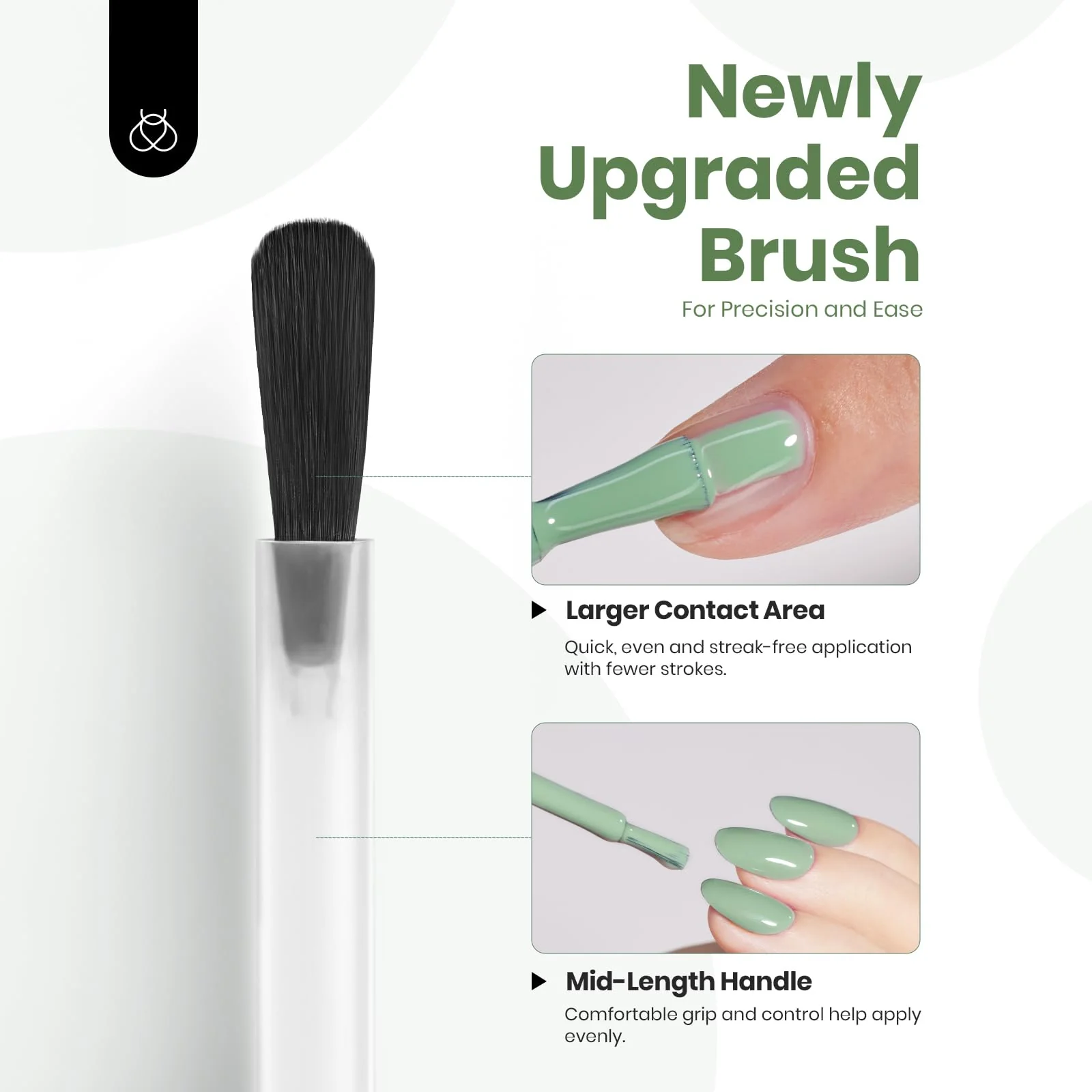 Misty Sage - Green Colorful Gel Polish 15ml - Image 6