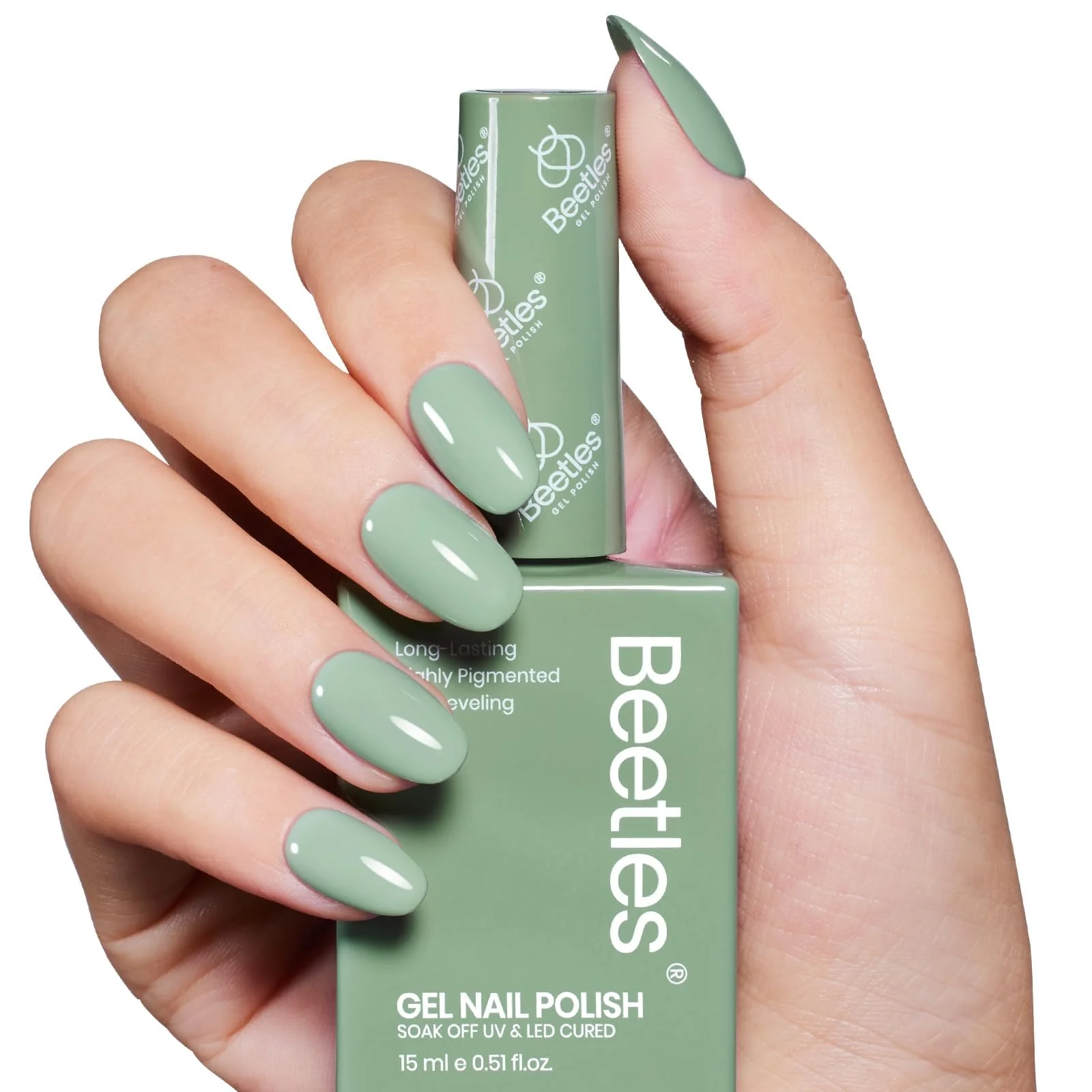 Misty Sage - Green Colorful Gel Polish 15ml - Image 9