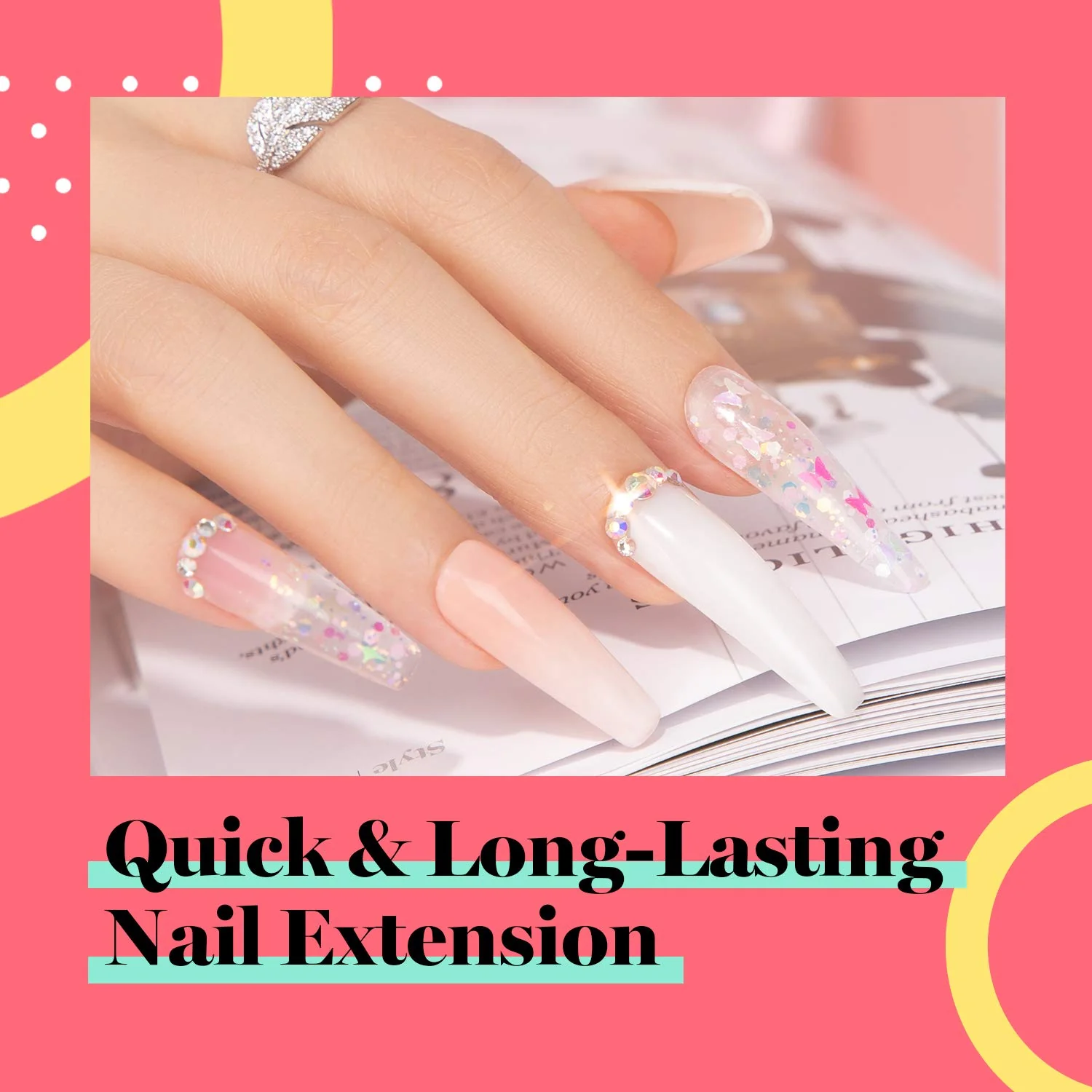 Natural Pink Nail Extension Gel 2OZ/60g - Image 6