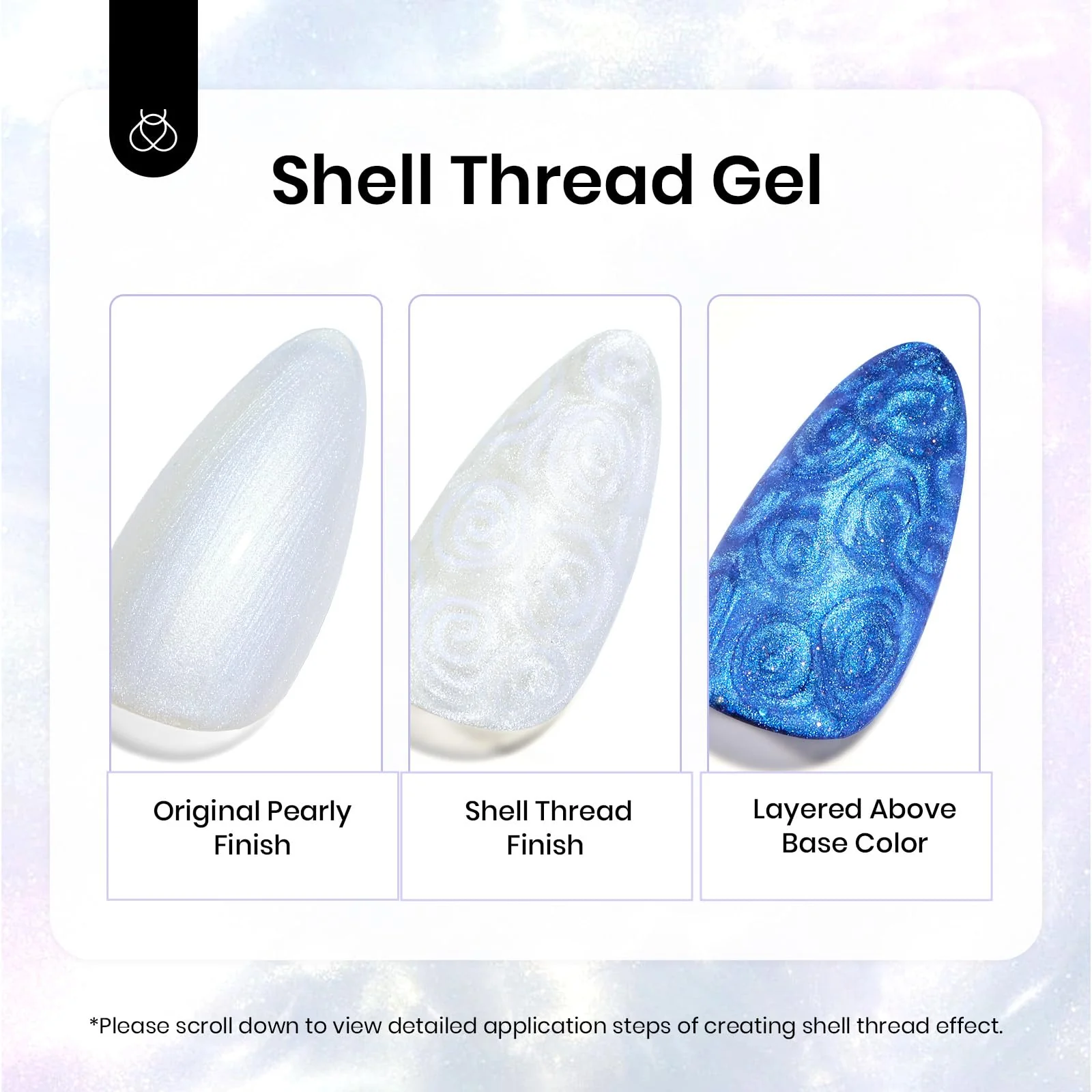 Pearlescent White |15ml Gel Pearl Shell - Image 4