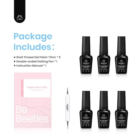 Pearly Moonstone | 6 Colors Spring Nails Pearl Pearlescent Gel Polish Set - Image 6