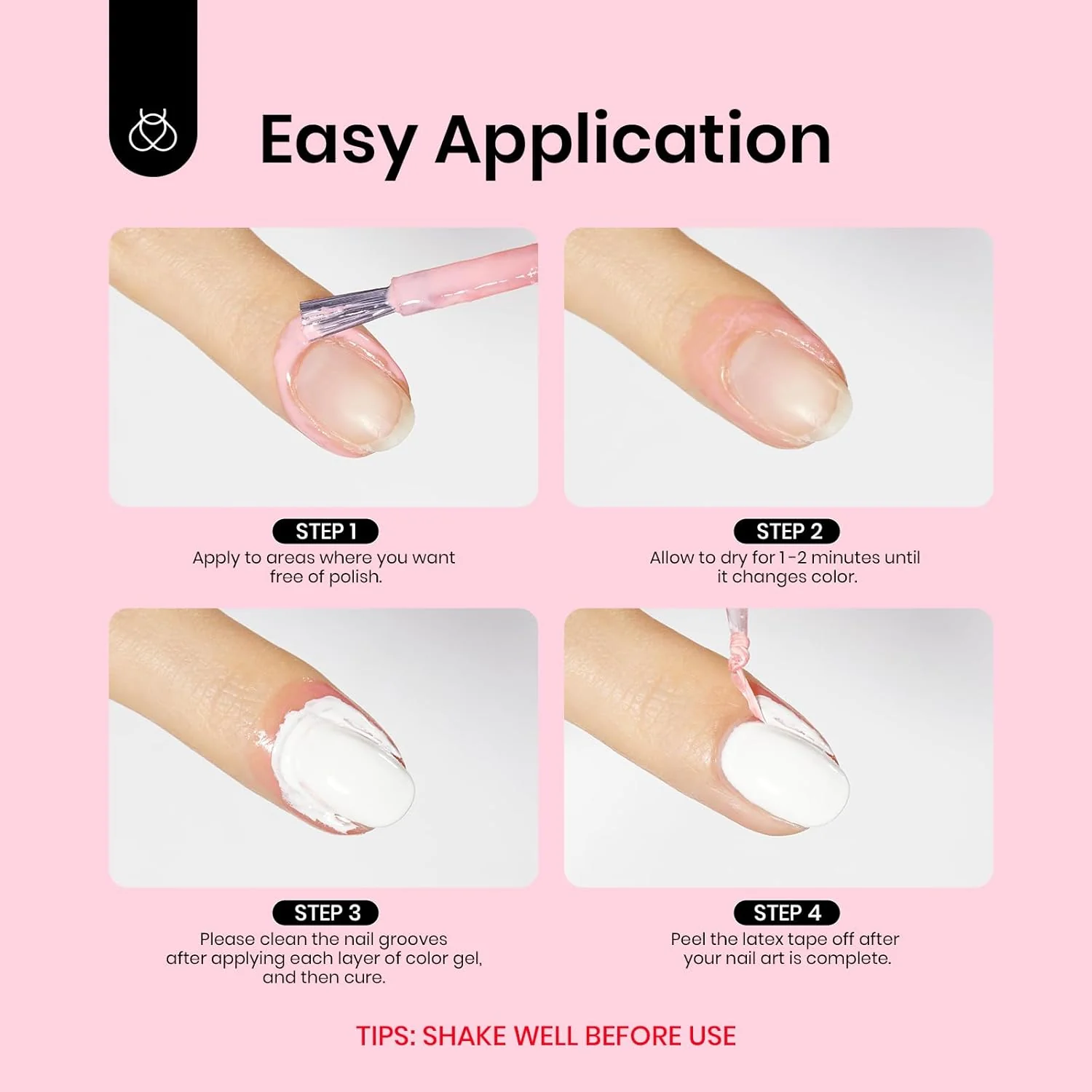 Beetles Liquid Latex for Nail 15ml - Peel off Nail Polish Cuticle Guard with Plastic Nail - Image 6
