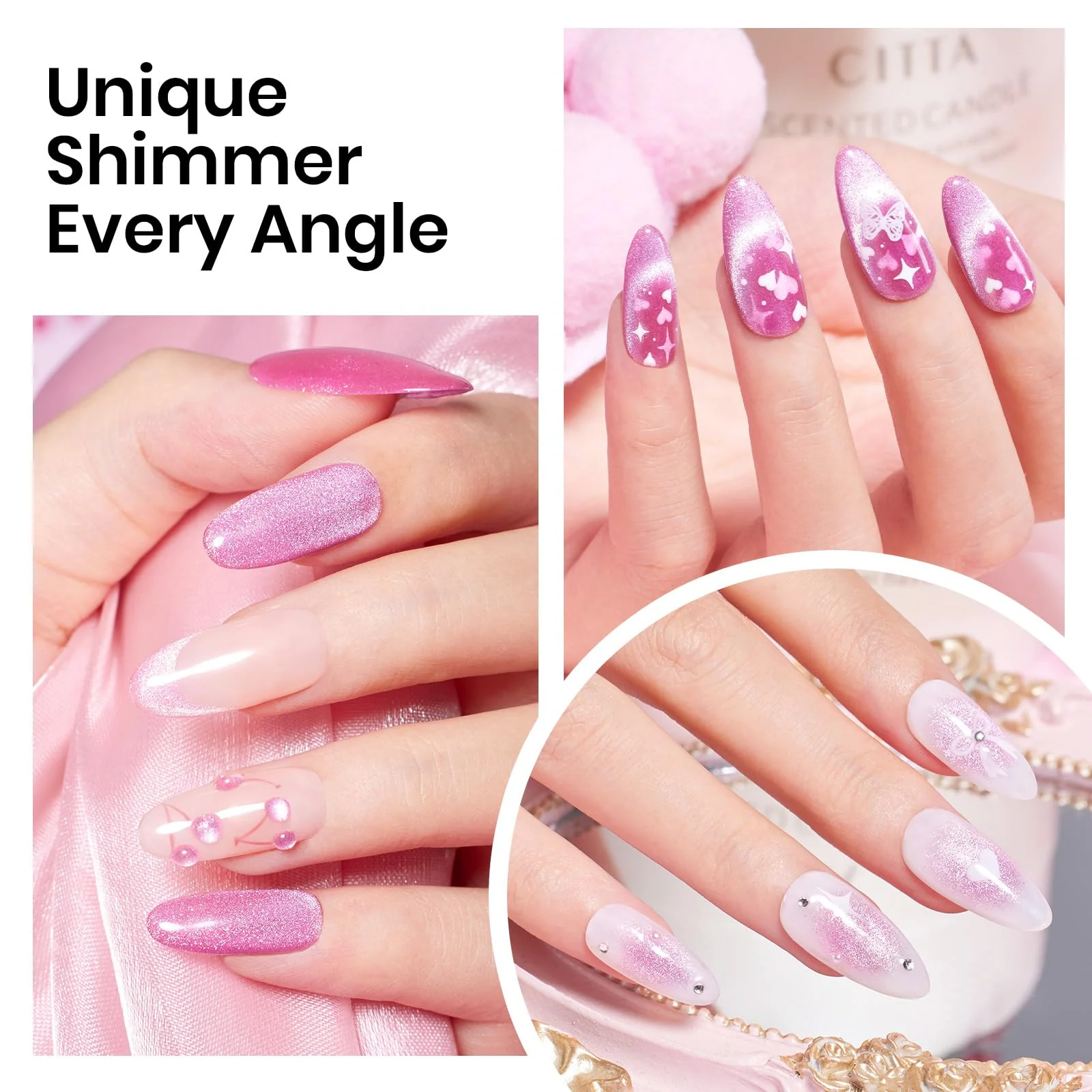 Pink Tourmaline Spring Nails |15ml Gel Polish - Image 5
