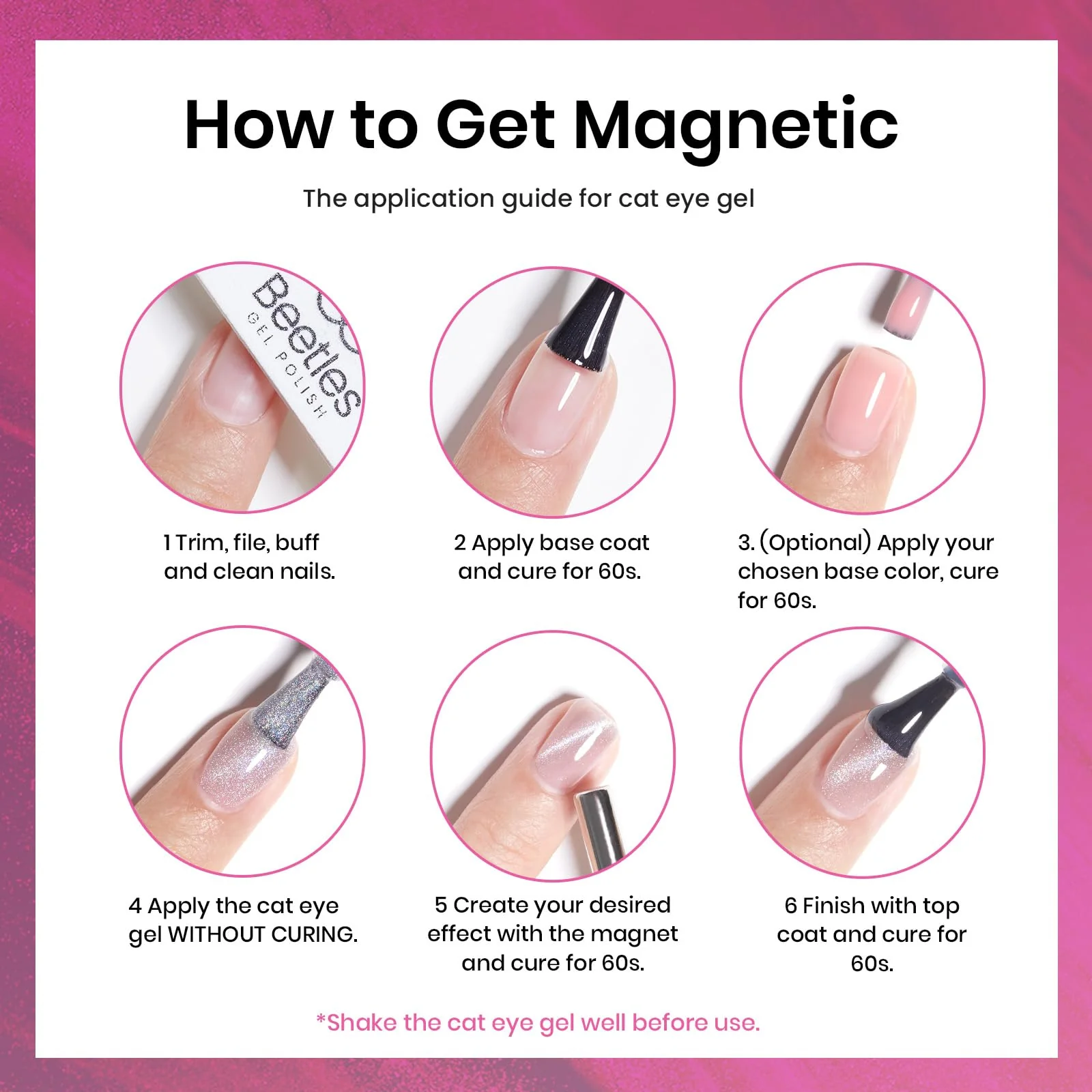 Pink Tourmaline Spring Nails |15ml Gel Polish - Image 6