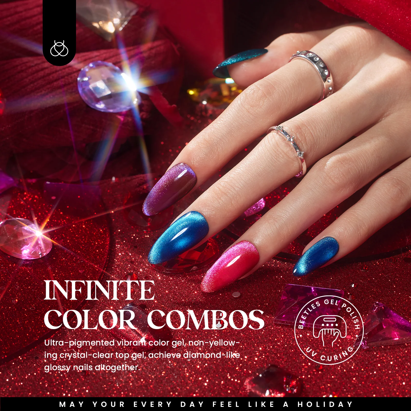 Gemstone Party - 20 Colors Gel Nail Polish Gift Set - Image 5