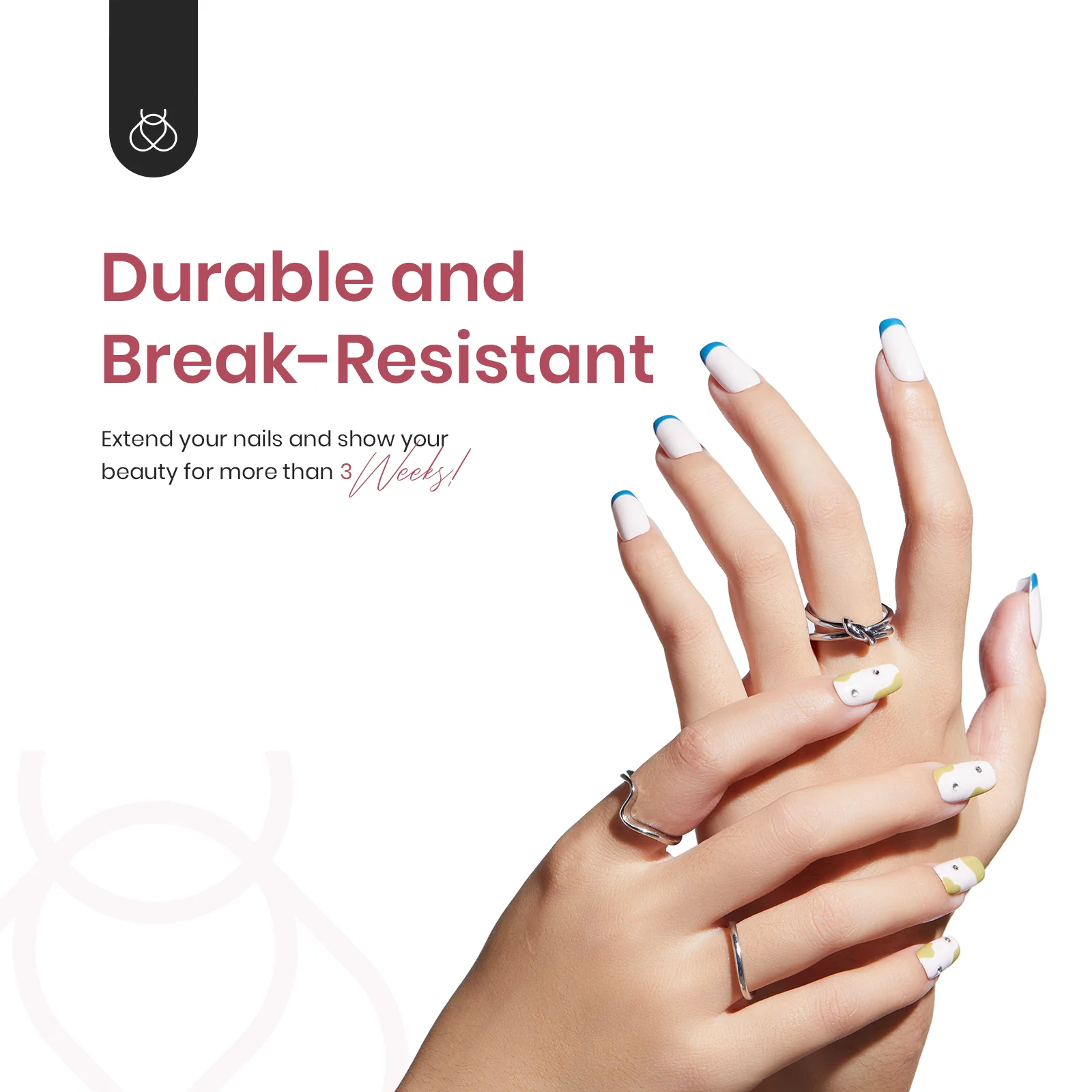 Gel Nail Tips Pre-shaped Extension System Clear False Nail | 500 pcs, 10 sizes - Image 43