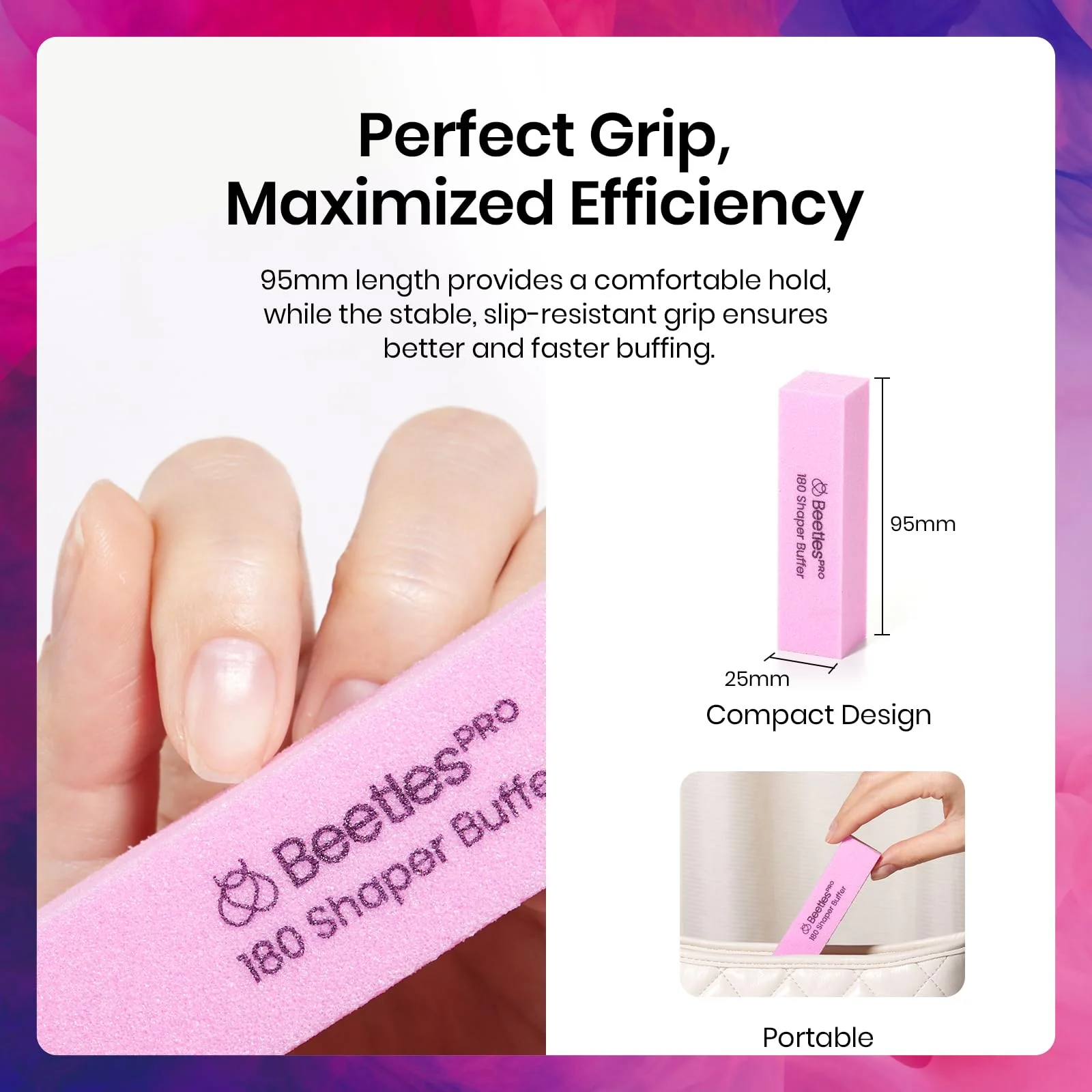 Professional -Grade 10 Pcs Nail Buffer Block 180 Grit-Unlimited Filing Power - Image 6