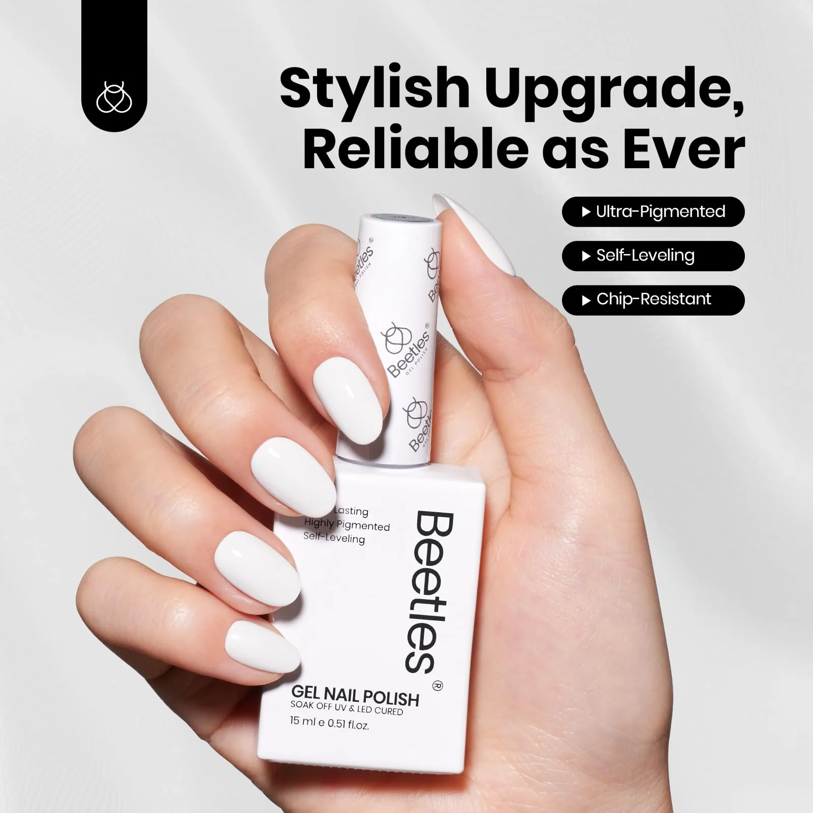 Pure Elegance Colorful Bottle Beetles White Gel Spring Nails Nail Polish, 15ml Gel Polish - Image 3