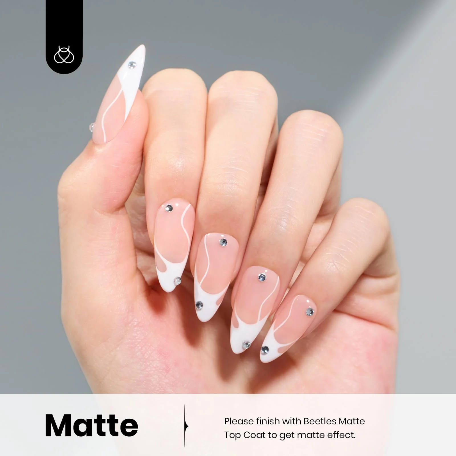 Pure Elegance Colorful Bottle Beetles White Gel Spring Nails Nail Polish, 15ml Gel Polish - Image 5
