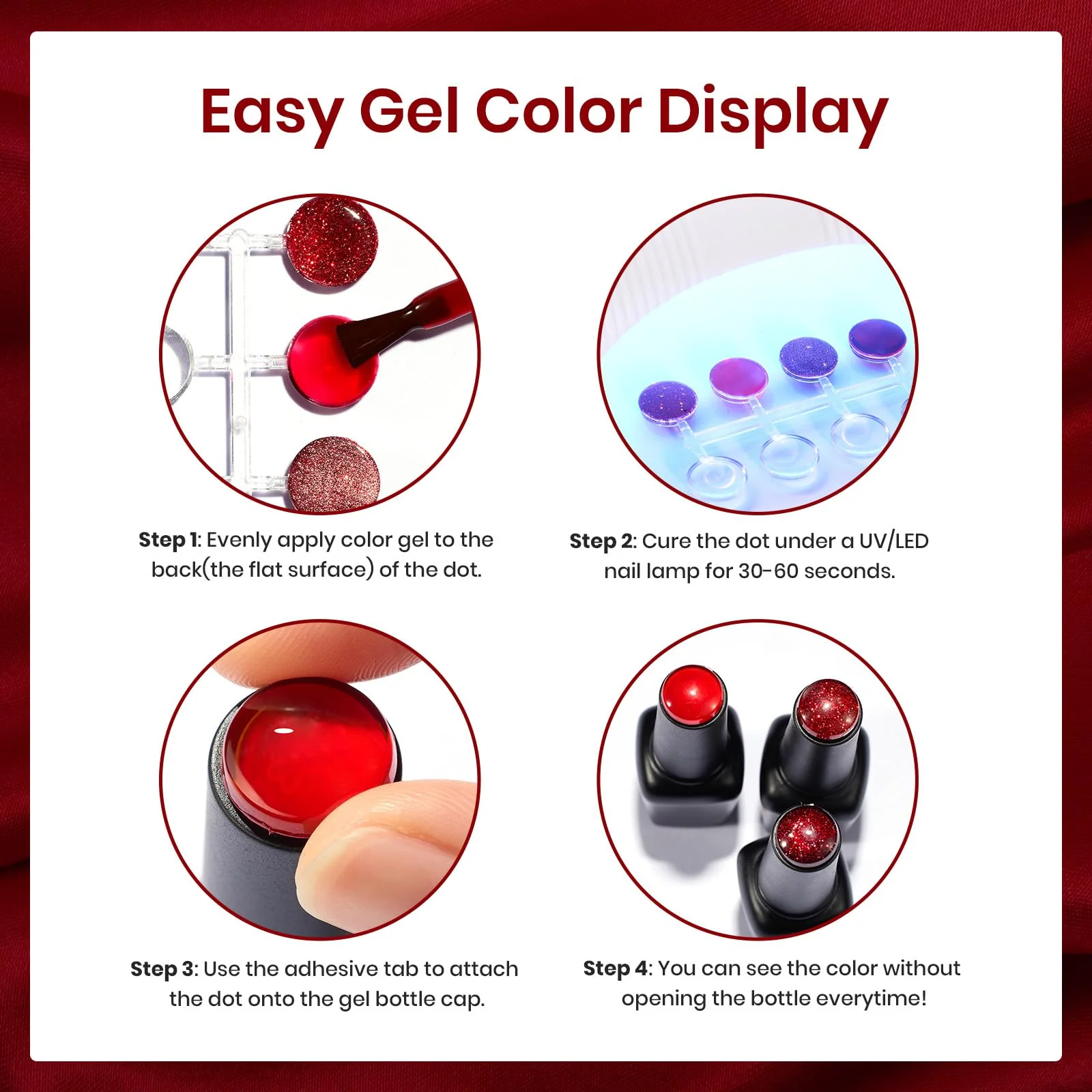 Red Revival 6 Colors Spring Nails Gel Polish Set - Image 7