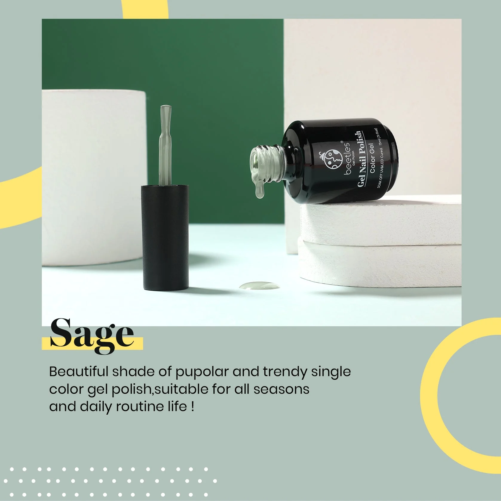 Sage #a802 |15ml Gel Polish - Image 2