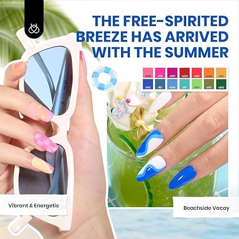 Seasonal Harmony Gel Nail Polish | 60 Nail Gel Polish Colors Kit total 70pcs - Image 3