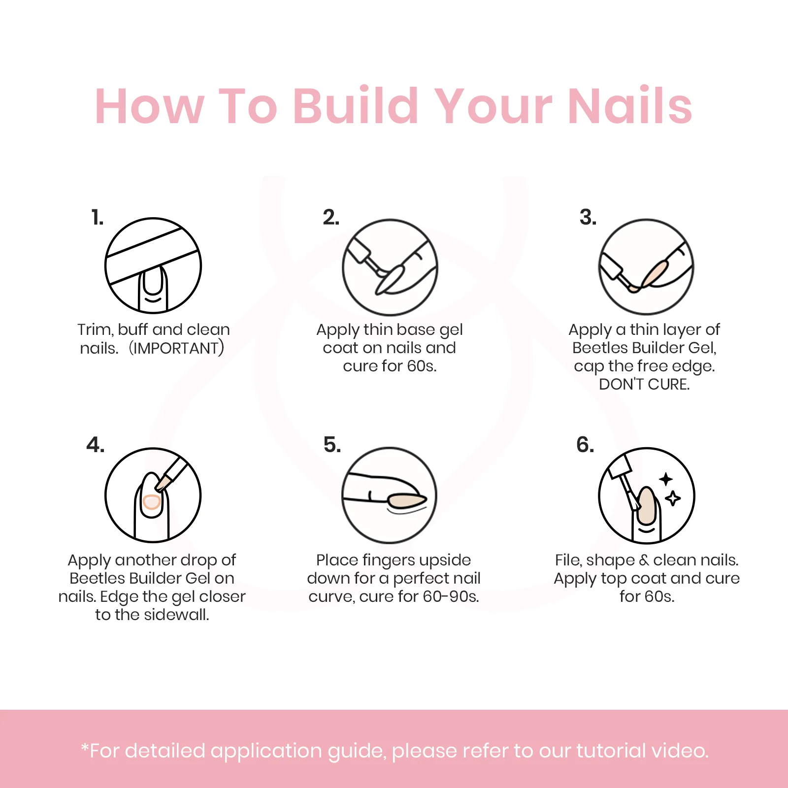 Subtle Shimmer-6 Colors Builder Nail Gel Set - Image 8