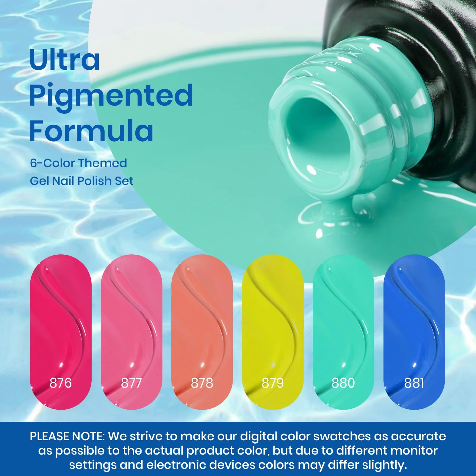 Pool Party | Gel Polish 6 Colors Set - Image 3