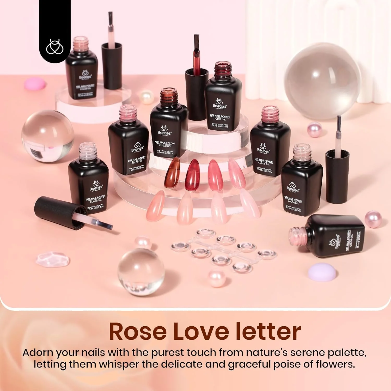 Sunset Rose | 8 Colors Gel Polish Set - Image 4