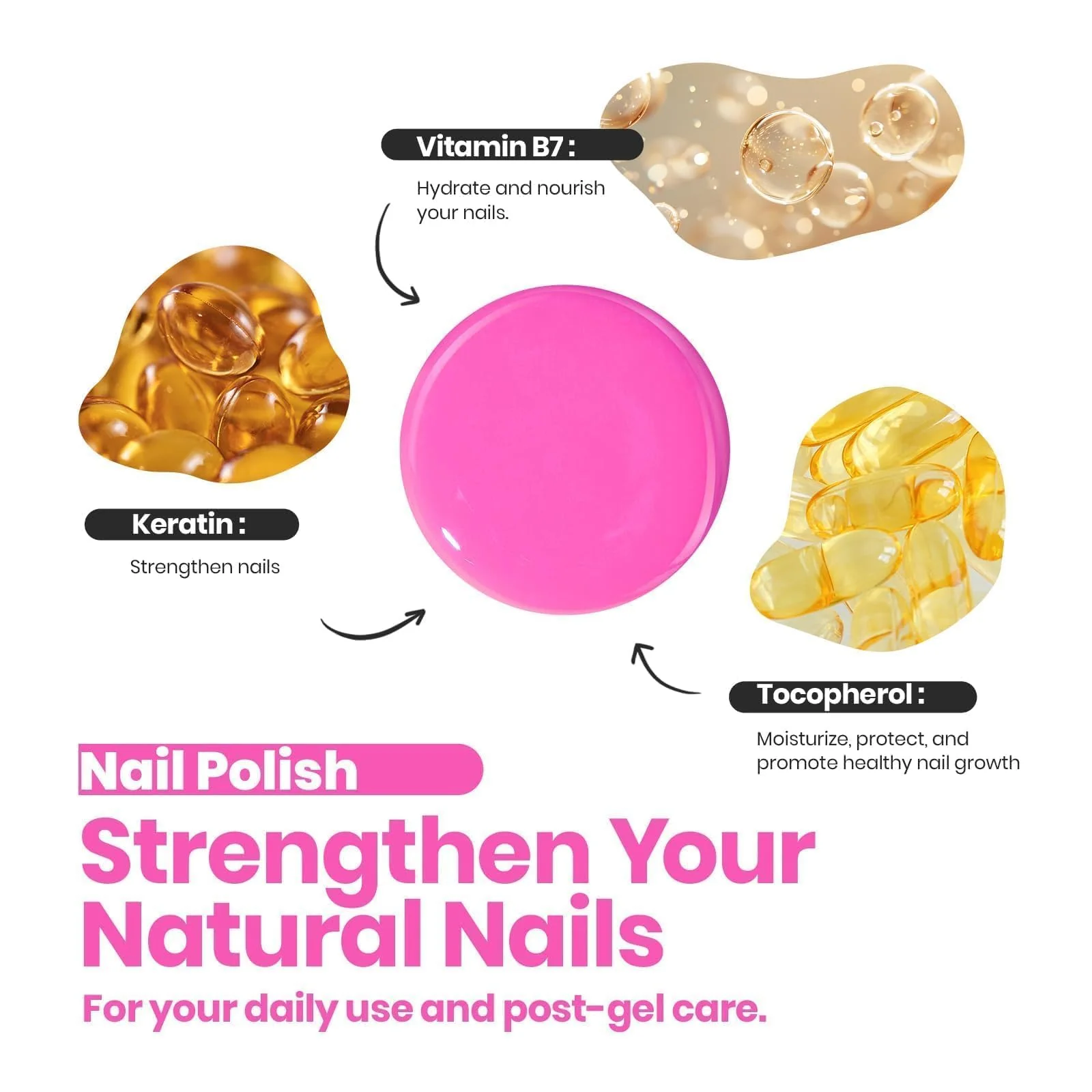 Sweet Rose Spring Nails | Matching Gel Polish + Nail Polish(each 15ml) - Image 7