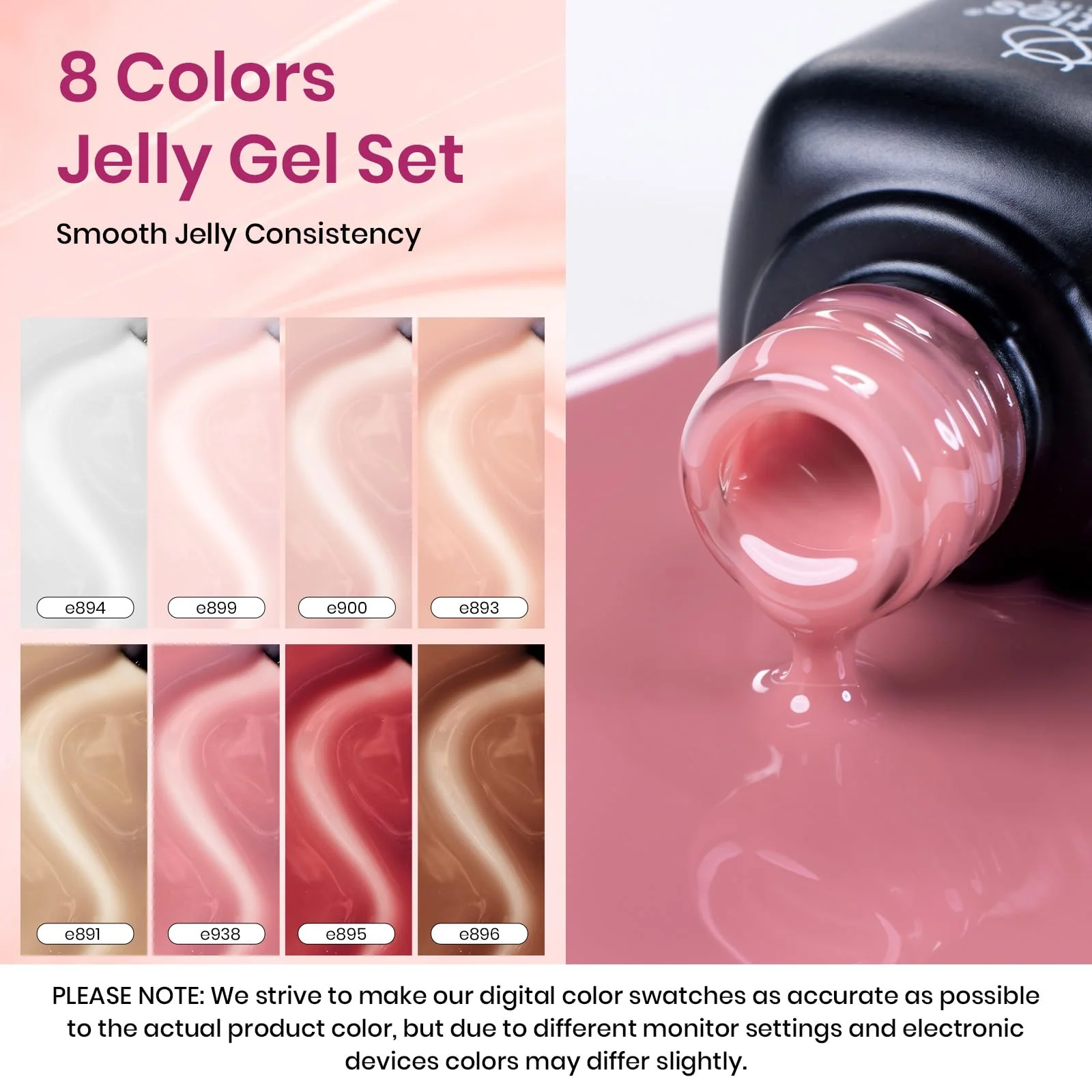 Sweet Temptation | 8 Colors Gel Polish Set - Image 3