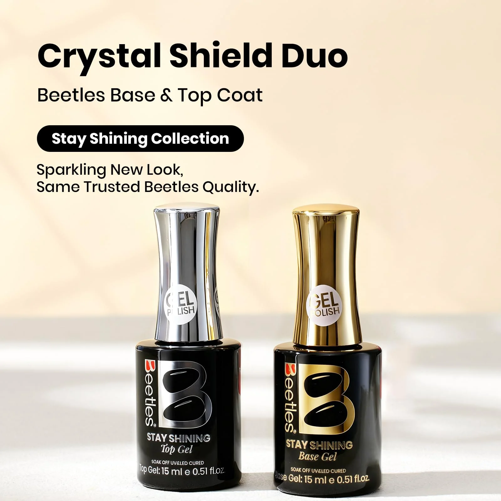 Beetles Base and Top Coat Set - Stay Shining Crystal Shield Duo - Image 2