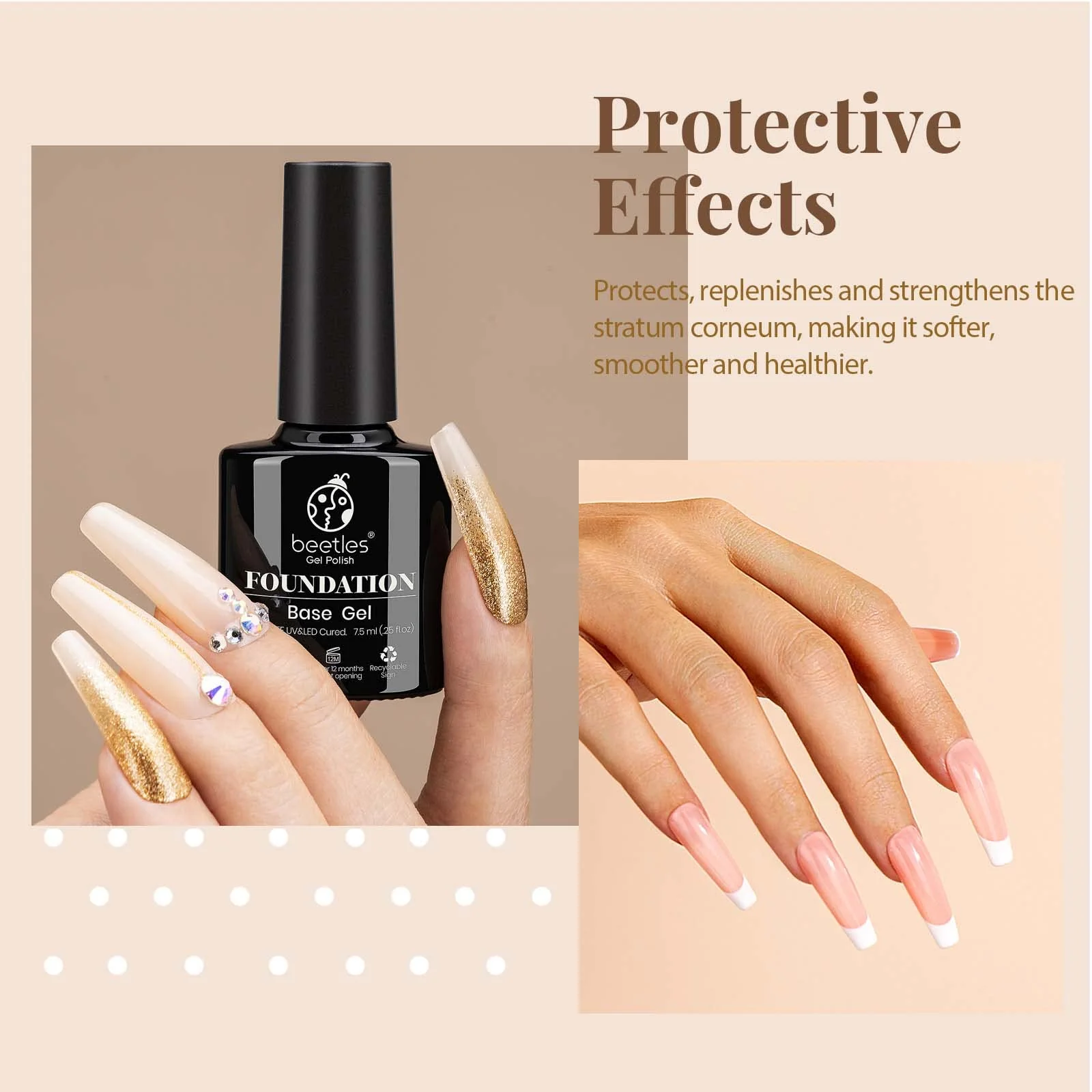 Gel Top Coat Base Coat & Cuticle Oil Set | 7.5ML Each - Image 3