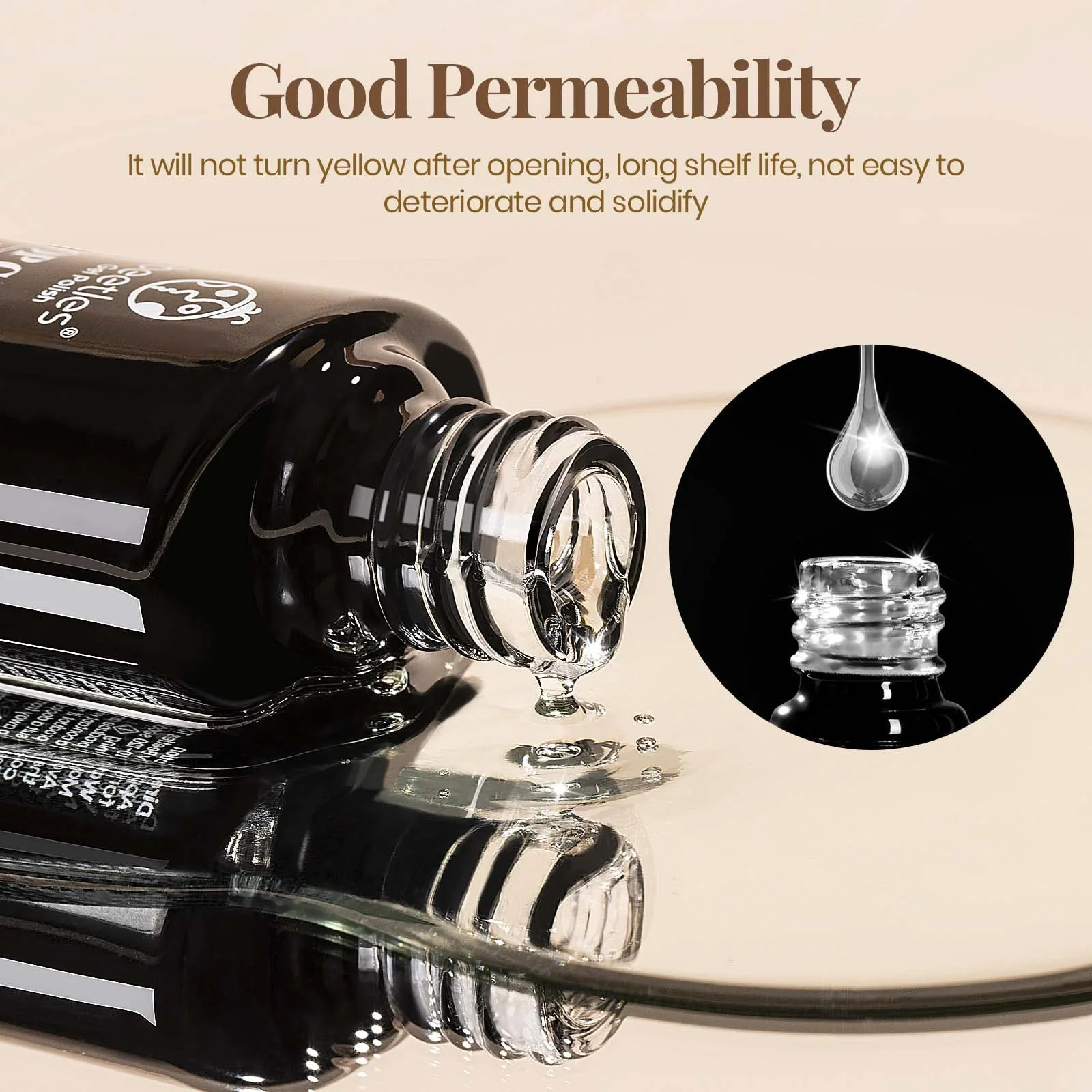 Gel Top Coat Base Coat & Cuticle Oil Set | 7.5ML Each - Image 4