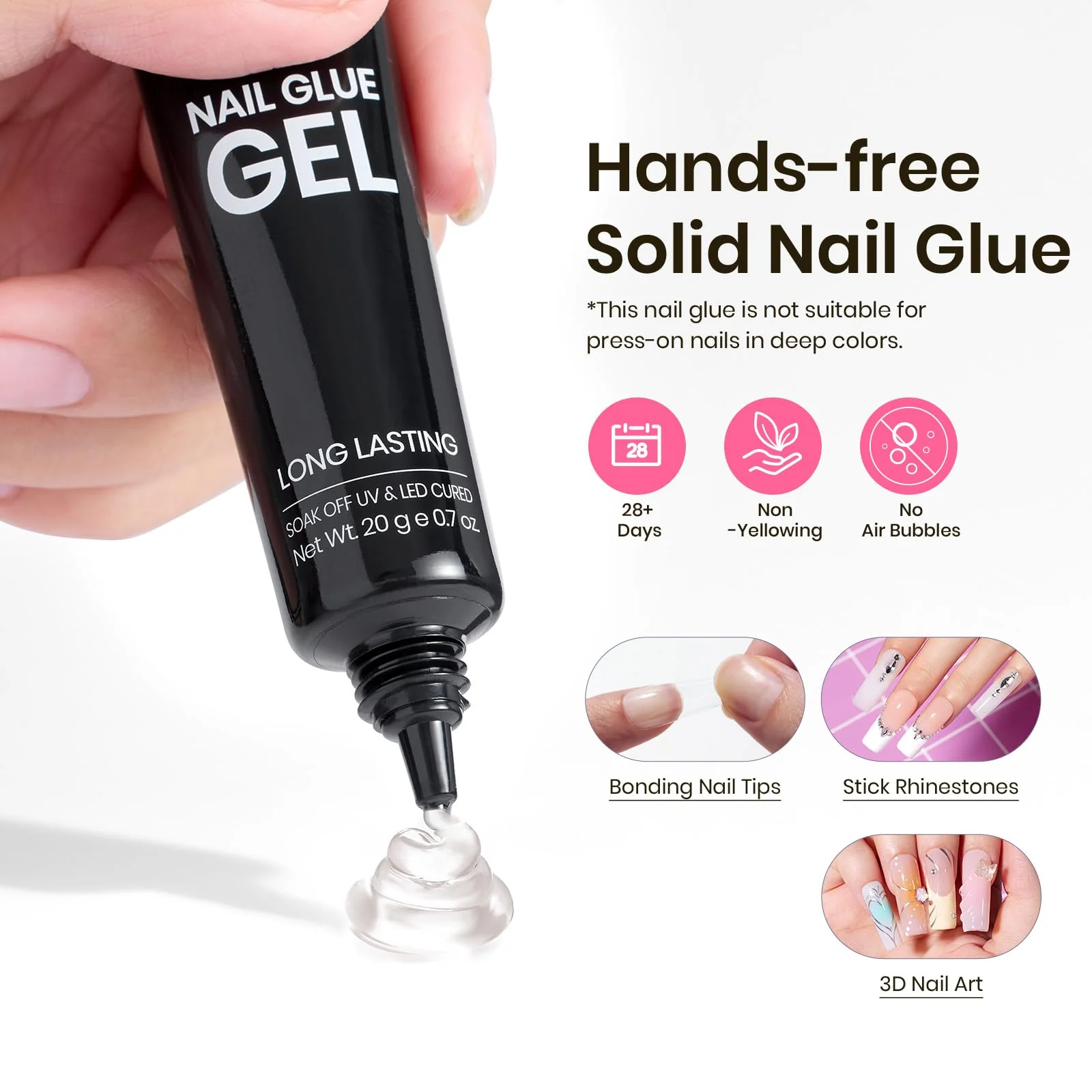 Tipex Long Square Half Matte Nail Tips Kit |210pcs - Image 6