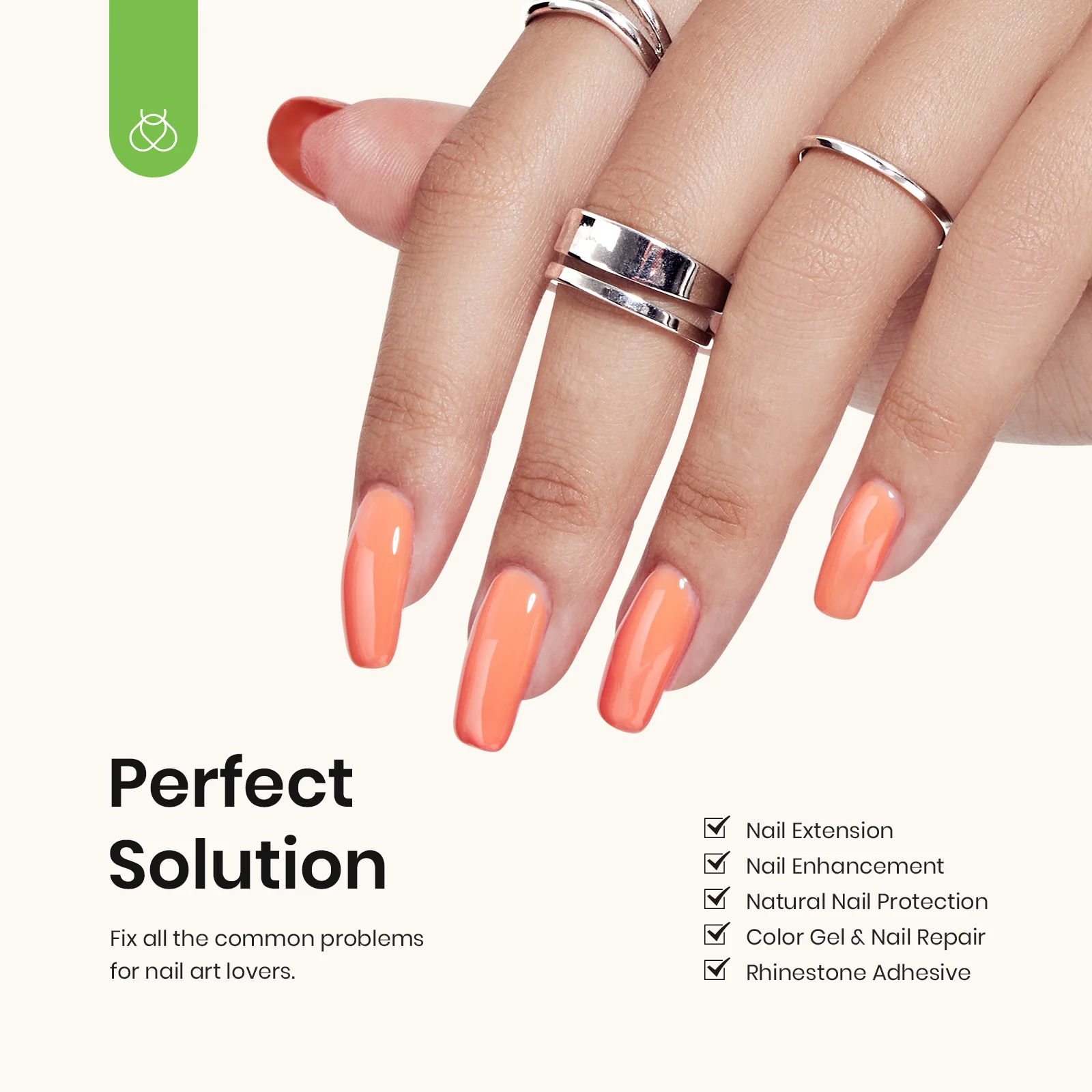 Top Coat and Gel Base Coat With Builder Nail Gel Set | 15ML - Image 4