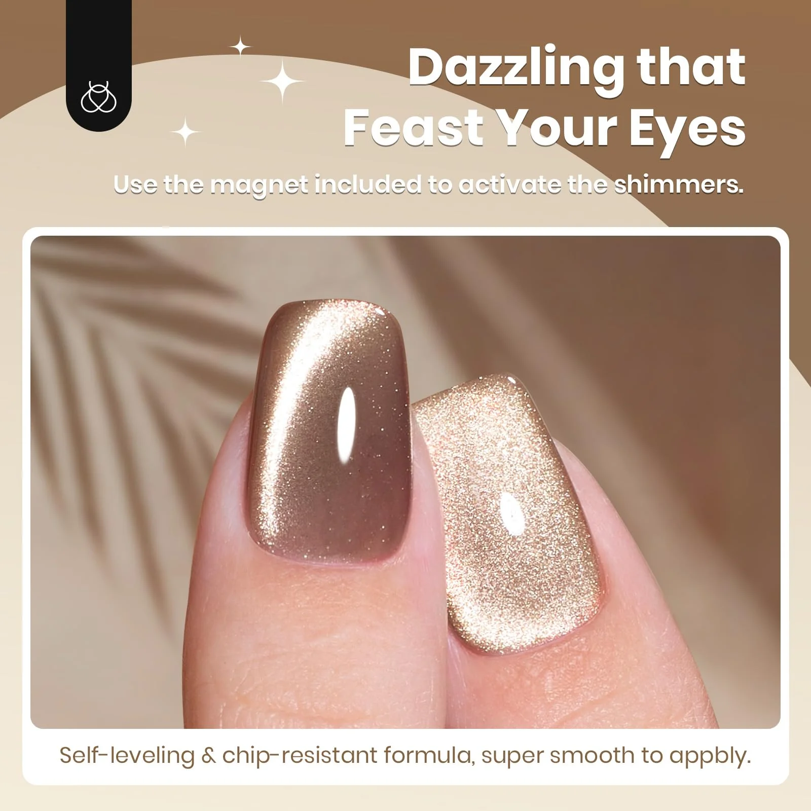 Velvet Cinnamon Cat Eye - 15ml Gel Polish Nail Colors - Image 6